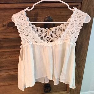 White crochet top